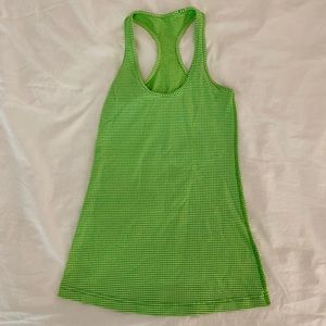 LULULEMON GINGHAM GREEN COOL RACERBACK 4
